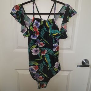 Cold shoulder swimsuit
